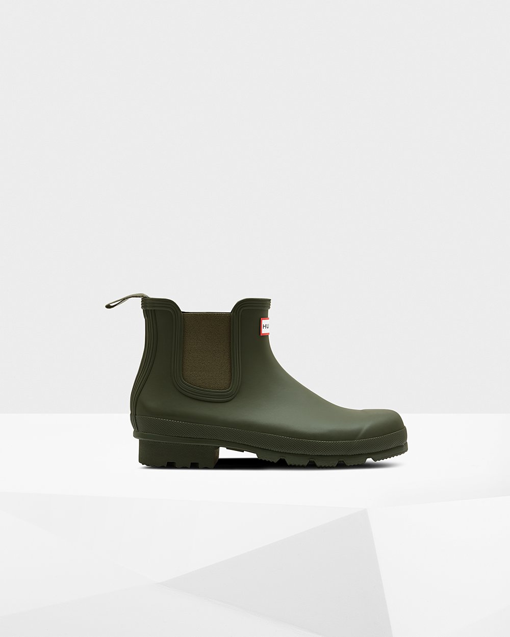 Chelsea Boots Herr - Hunter Original - Mörk Olivgröna - 967381-QNE